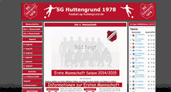Desktop Screenshot of fussball.sg-huttengrund.de