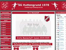 Tablet Screenshot of fussball.sg-huttengrund.de